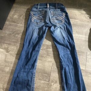 Ariat Jeans Womens 25S Bootcut Entwined Marine 10017510 Thick Stitch